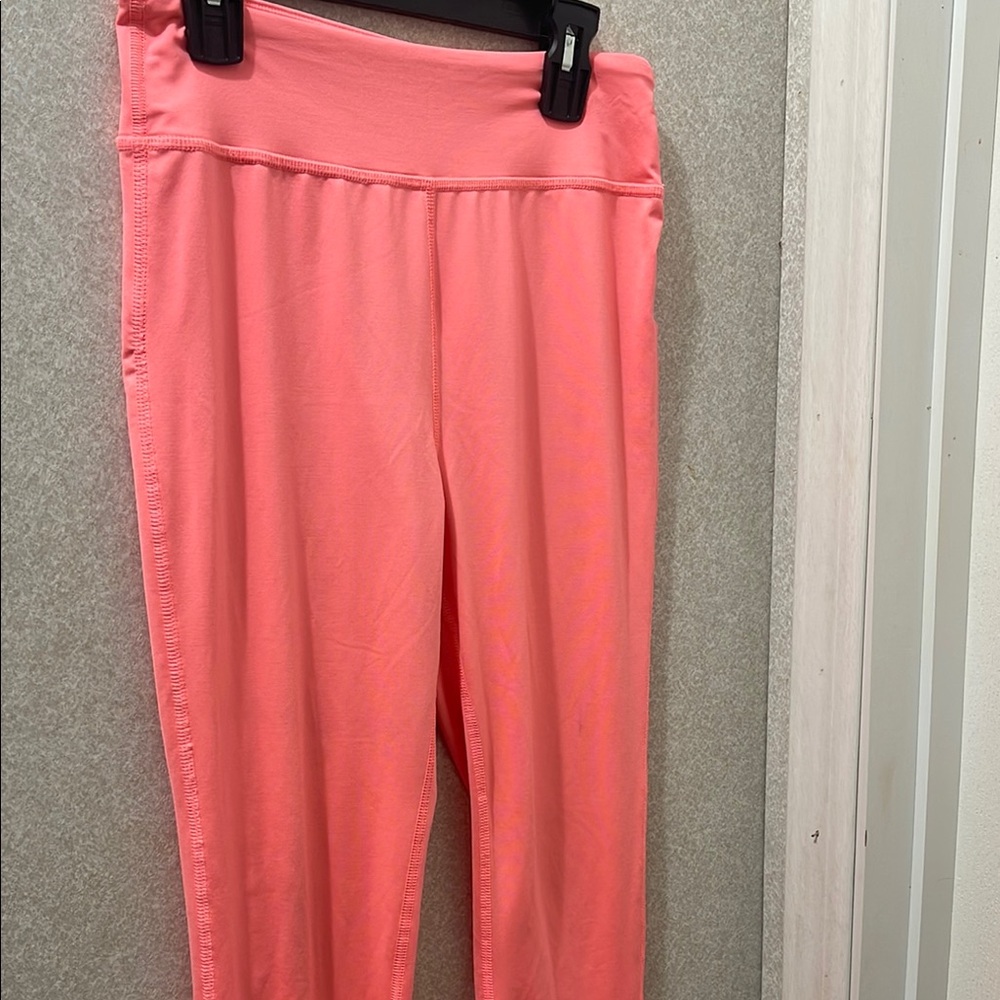 ZELOS Pink Leggings with Elastic Waistband